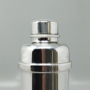 1960s Gorgeous Cocktail Shaker Silver Plated by Zanetta. Made in Italy