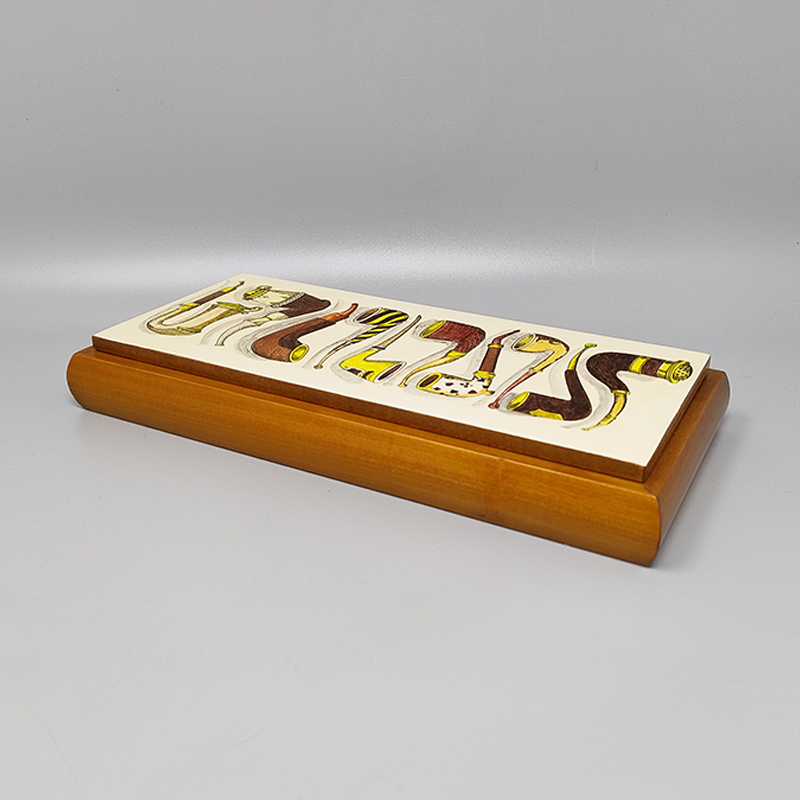 1980s Original Gorgeous Playing Cards Box by Piero Fornasetti in Excellent condition. Made in Italy