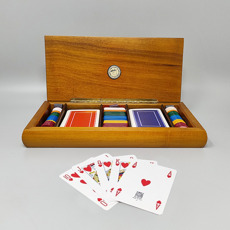 1980s Original Gorgeous Playing Cards Box by Piero Fornasetti in Excellent condition. Made in Italy