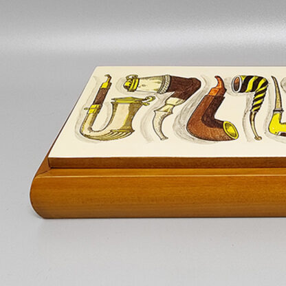 1980s Original Gorgeous Playing Cards Box by Piero Fornasetti in Excellent condition. Made in Italy - Image 11