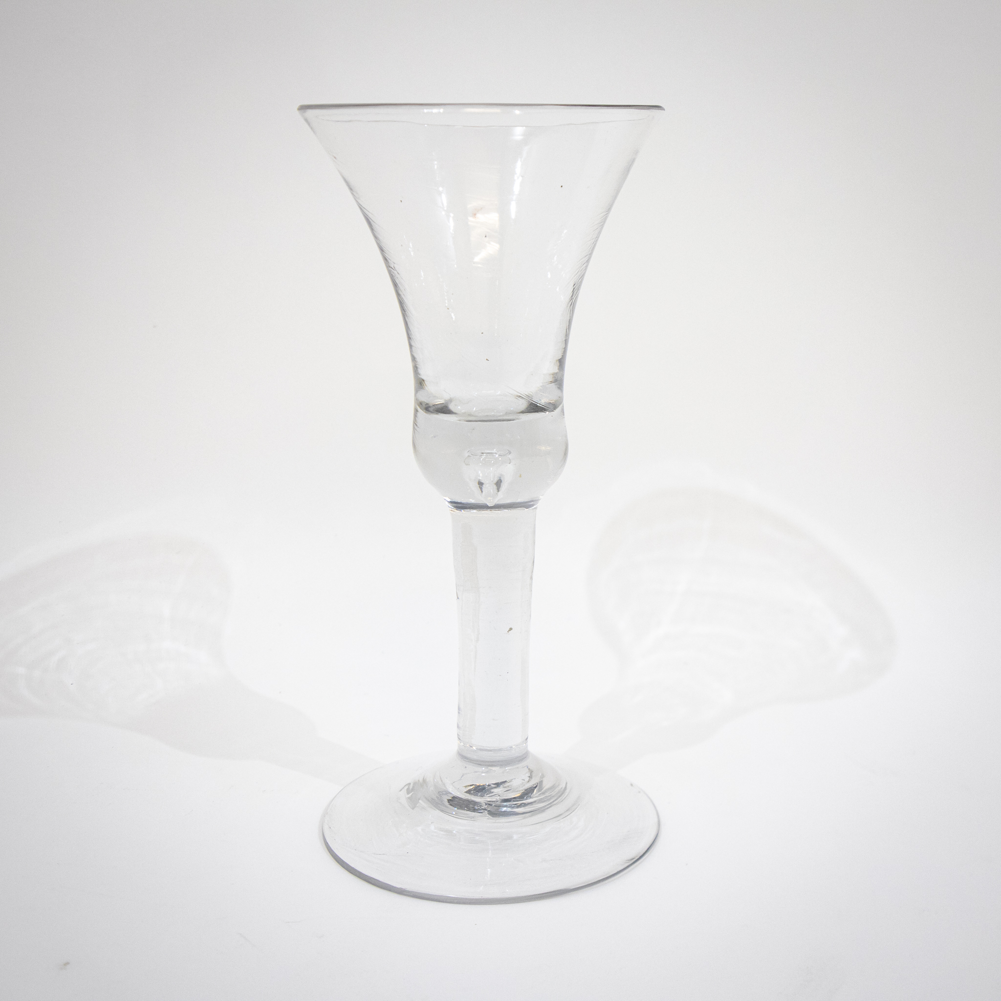 Early Georgian Teardrop Wine Glass