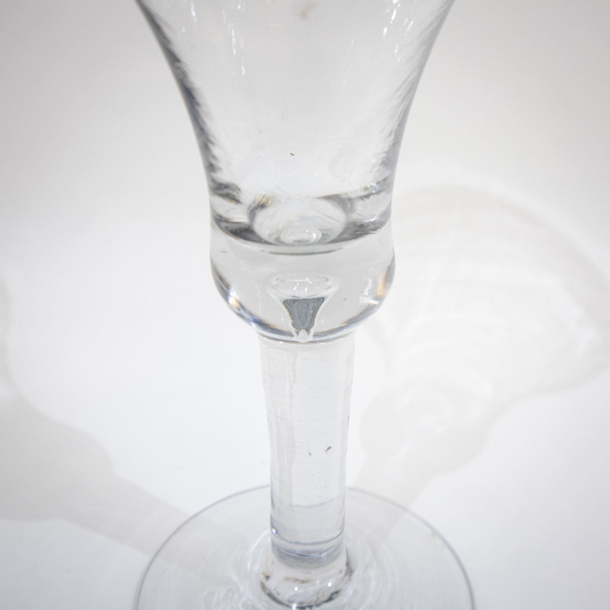Early Georgian Teardrop Wine Glass