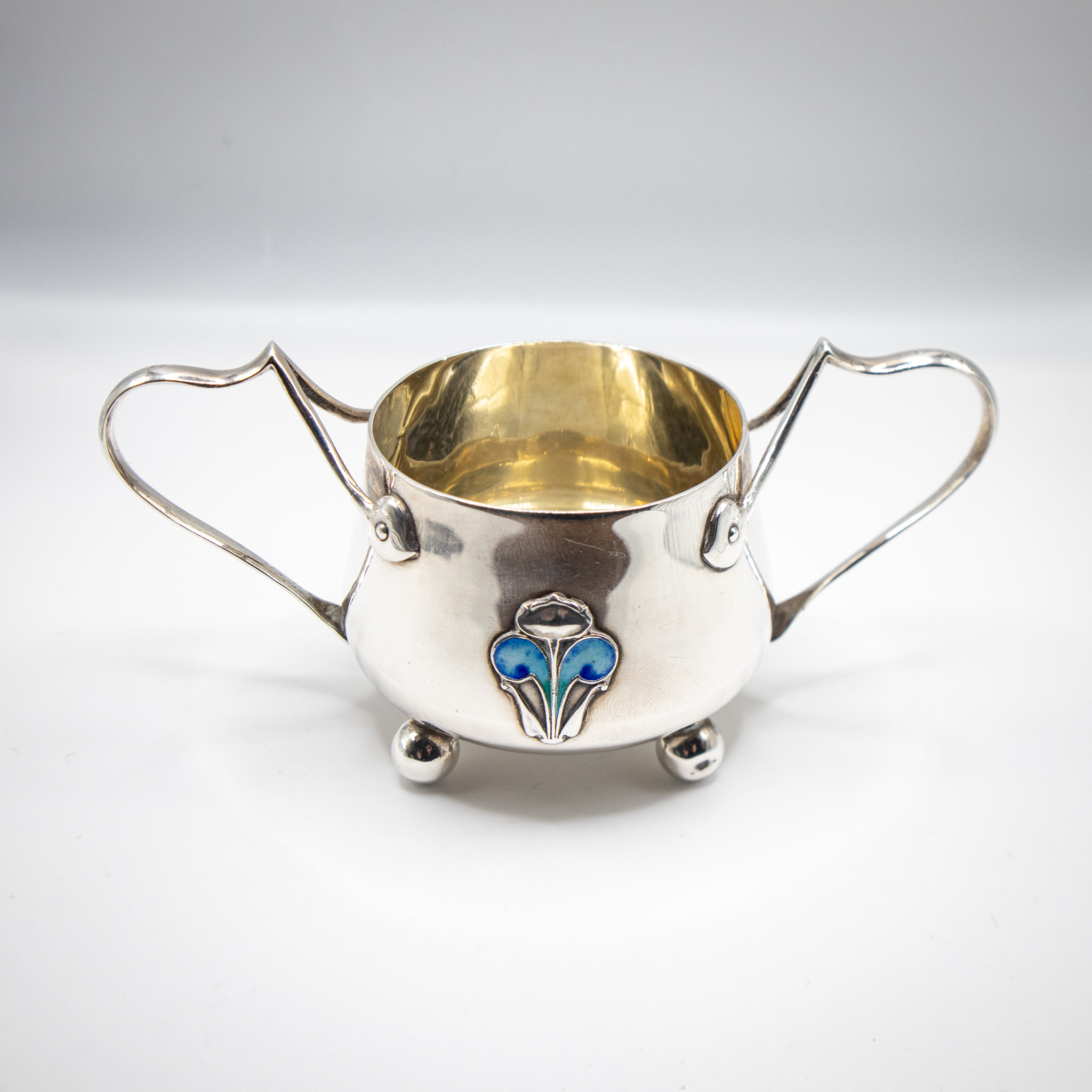 Stunning Art Nouveau Silver Bachelor Trio