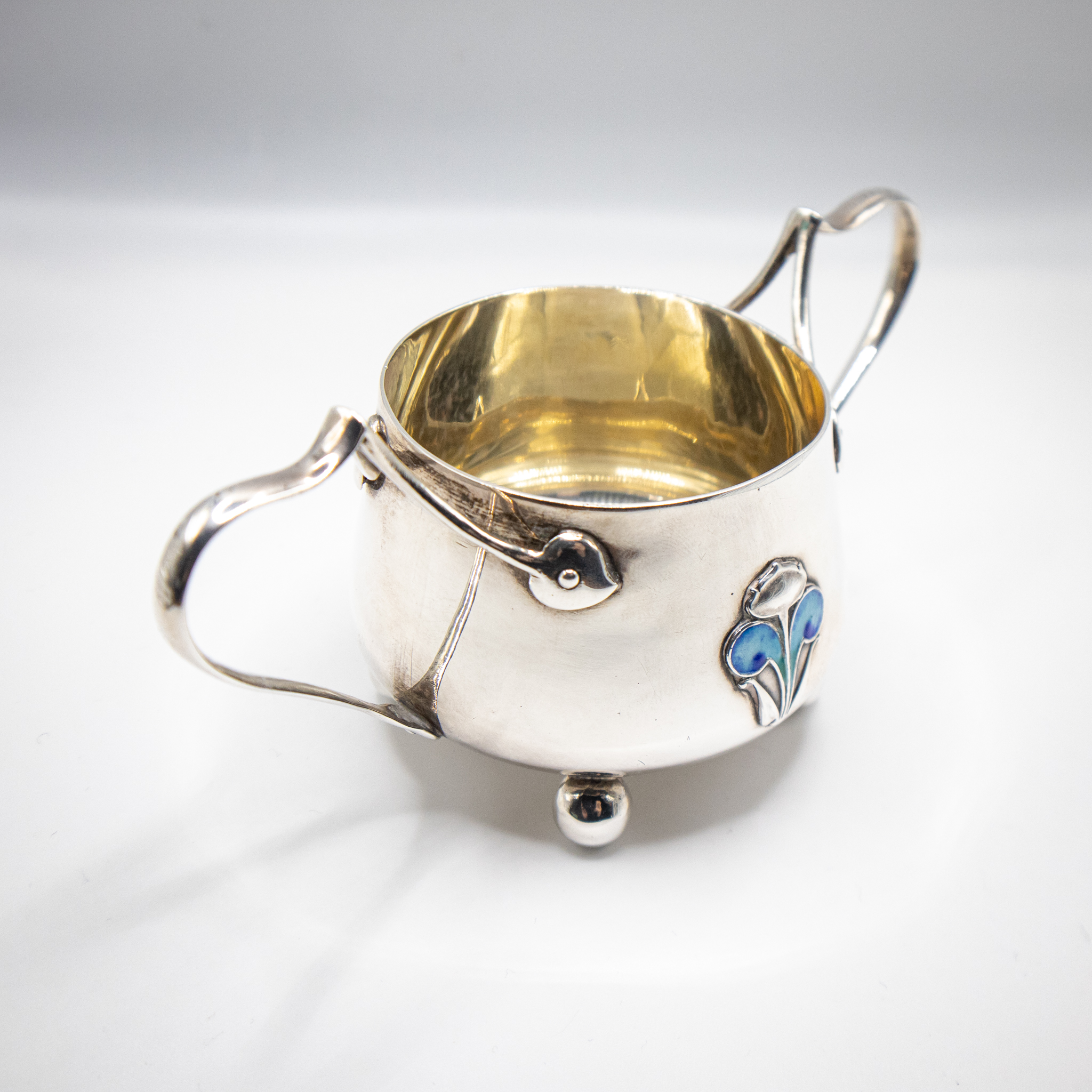 Stunning Art Nouveau Silver Bachelor Trio
