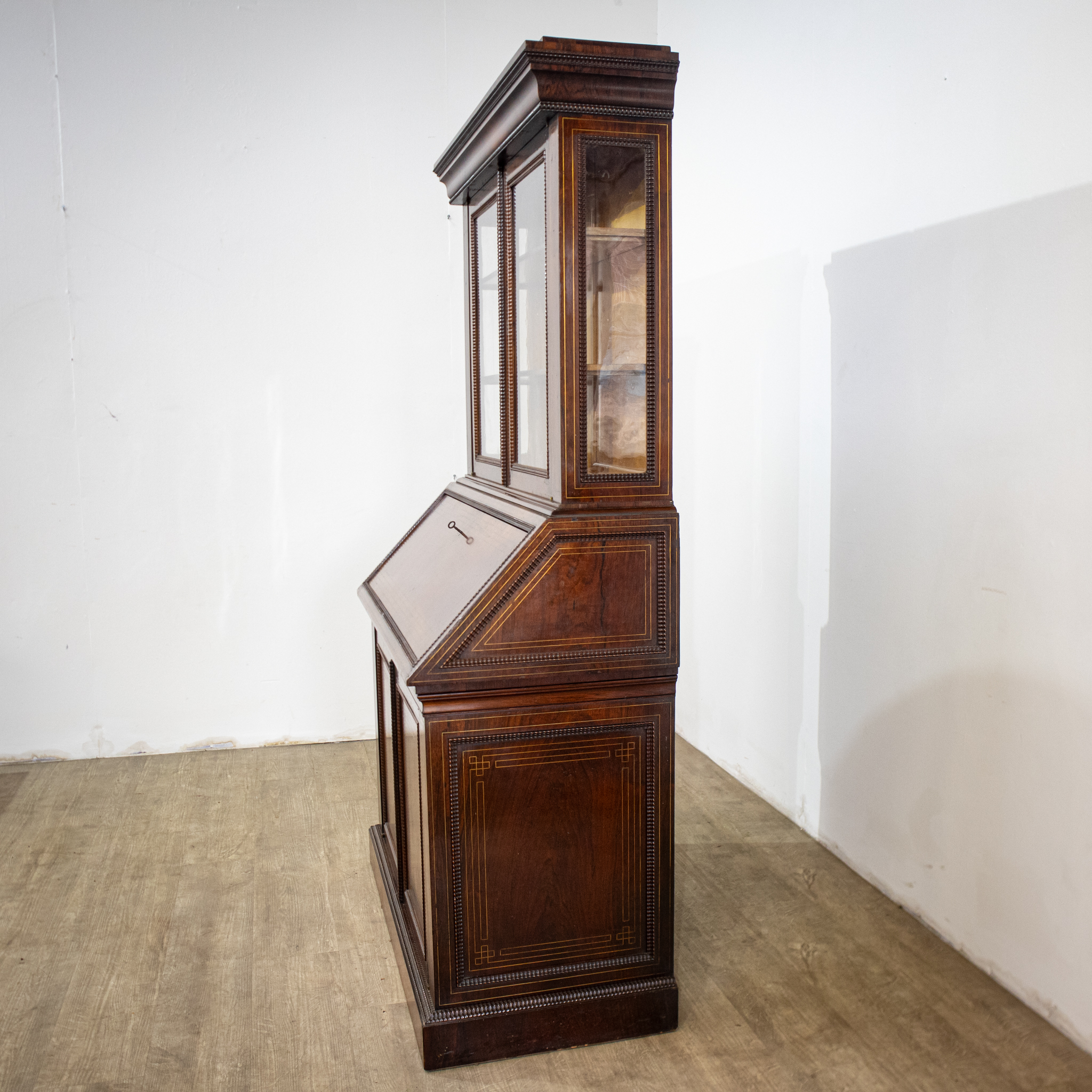 Dutch Rosewood Bureau Bookcase