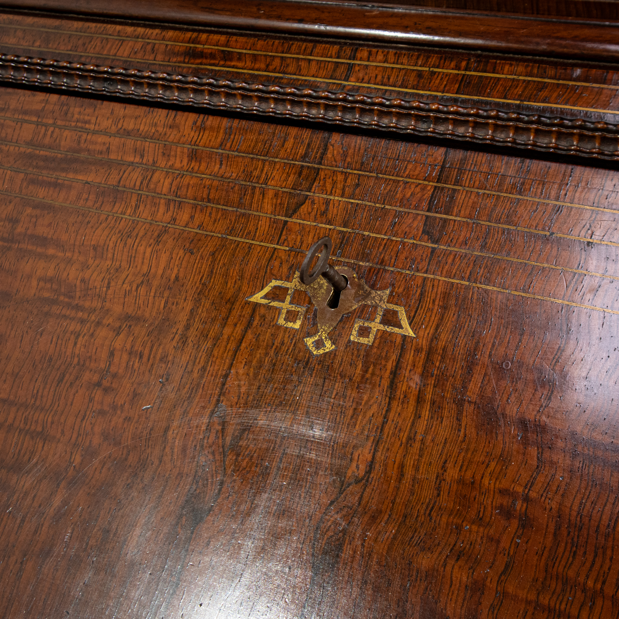 Dutch Rosewood Bureau Bookcase