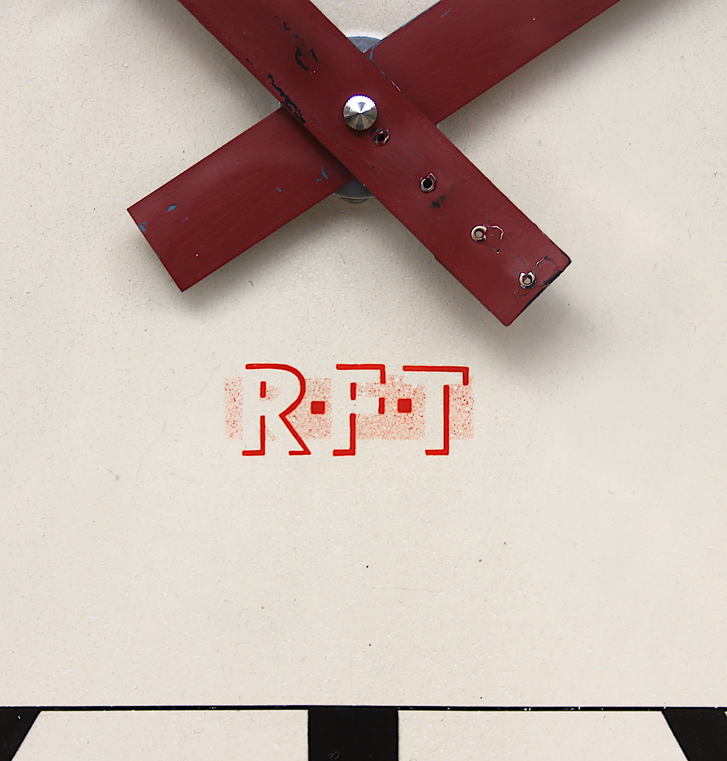 Vintage Square Wall Clock By RFT, 1950s