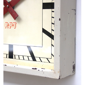 Vintage Square Wall Clock By RFT, 1950s