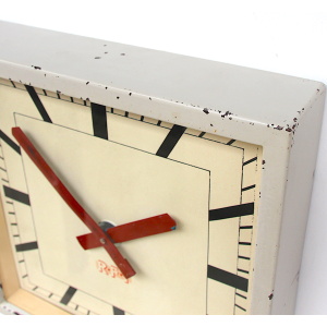 Vintage Square Wall Clock By RFT, 1950s