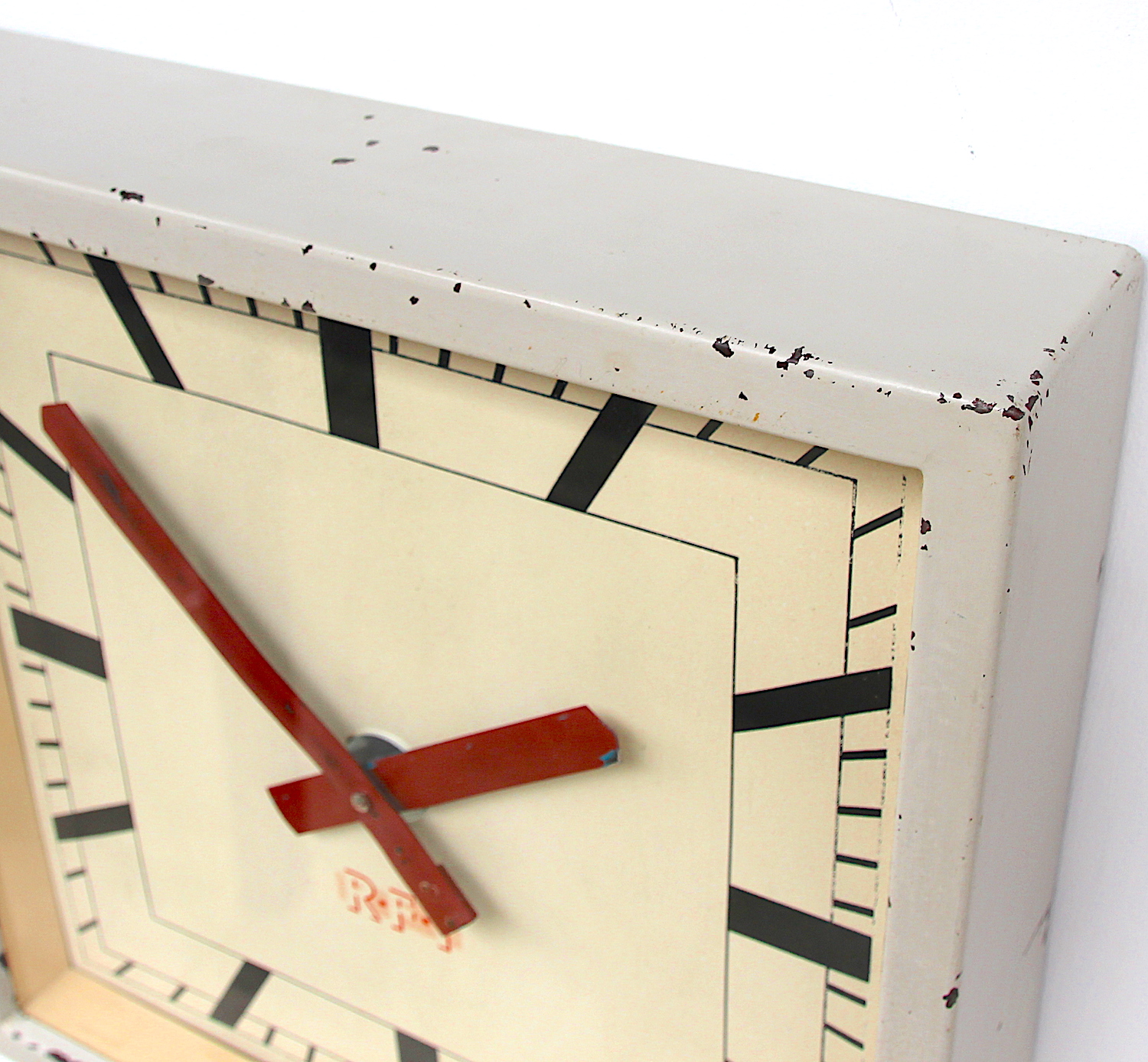 Vintage Square Wall Clock By RFT, 1950s