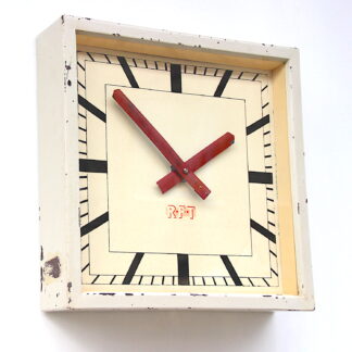 Vintage Square Wall Clock By RFT, 1950s