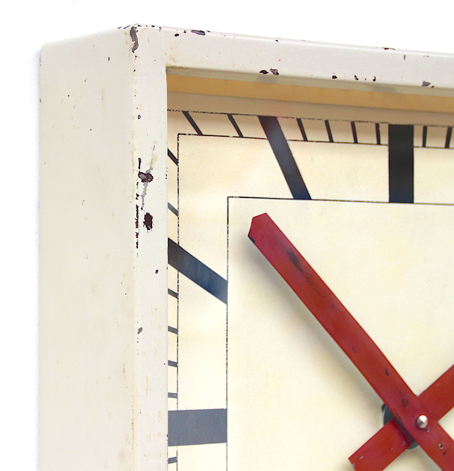 Vintage Square Wall Clock By RFT, 1950s
