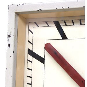 Vintage Square Wall Clock By RFT, 1950s