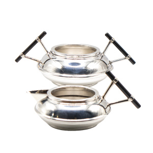 Art Nouveau Aspreys Christopher Dresser Silver Milk & Sugar