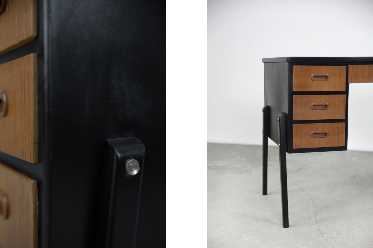 Vintage Swedish Mid-Century Modern Teak Desk, 1960s