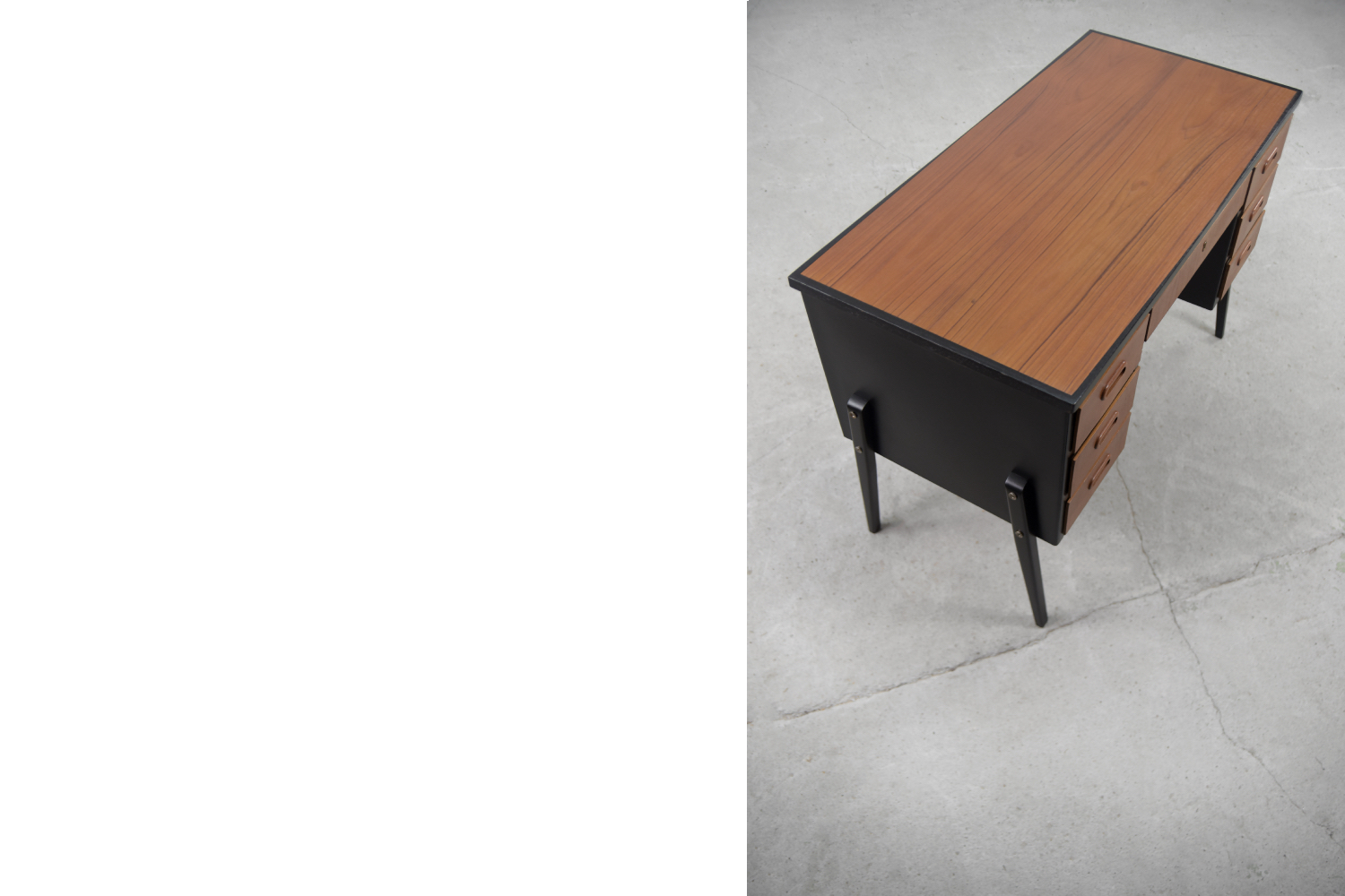 Vintage Swedish Mid-Century Modern Teak Desk, 1960s