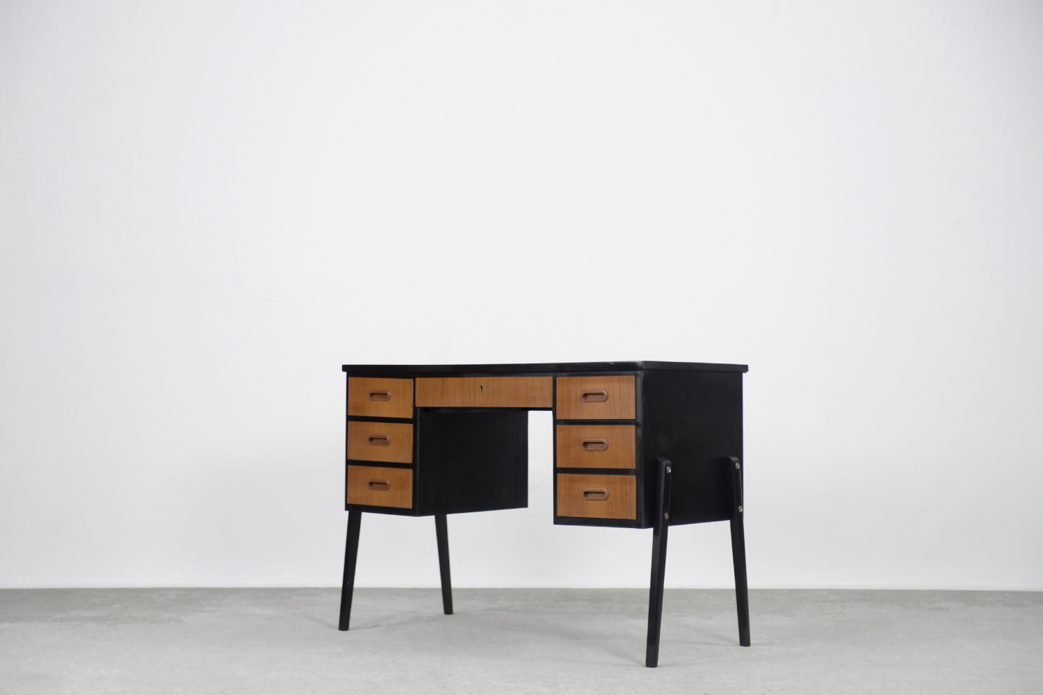 Vintage Swedish Mid-Century Modern Teak Desk, 1960s