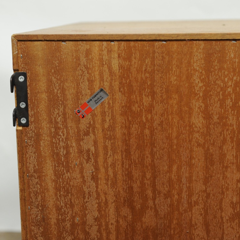 Teak Tambour Door Record Cabinet By Kai Kristiansen, 1960s - Image 10