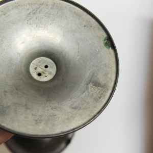Art Nouveau Pewter Ornamental Vase Stamped B&G Imperial Zinn, 1900