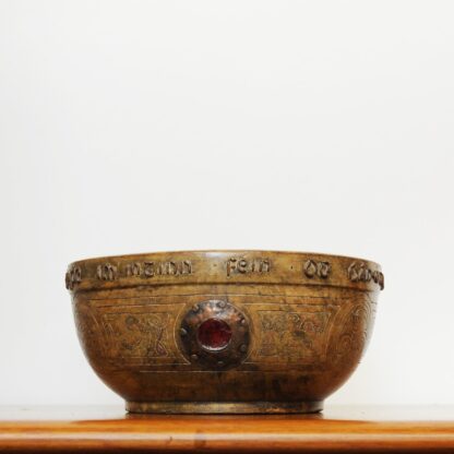 Antique Irish Arts & Crafts Turned Treen Celtic Bowl, 1910 - Image 7