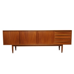 Danish Teak Sideboard with Bar Section By Bernhard Pedersen & Søn, 1960s