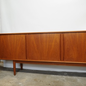 Danish Teak Sideboard with Bar Section By Bernhard Pedersen & Søn, 1960s