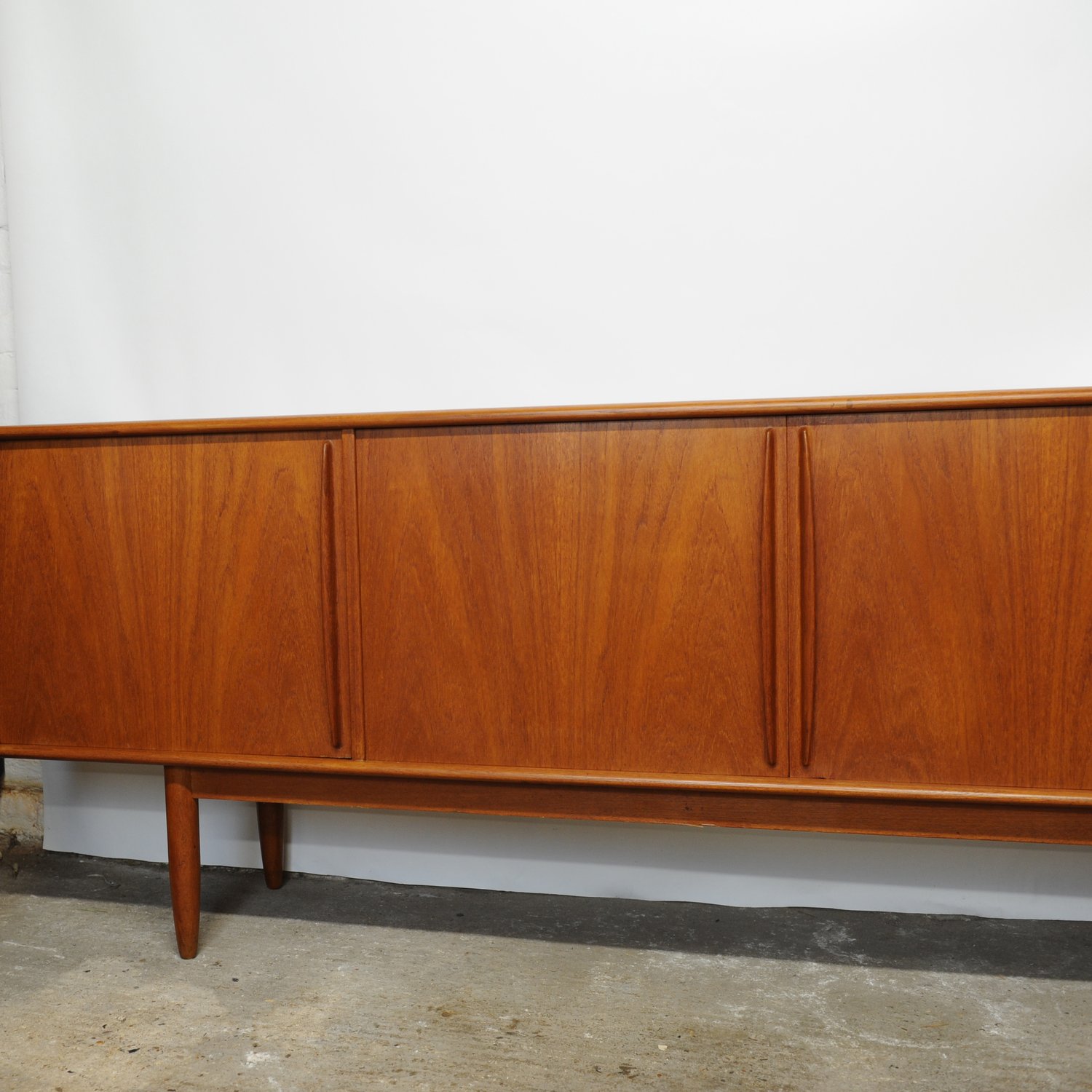 Danish Teak Sideboard with Bar Section By Bernhard Pedersen & Søn, 1960s