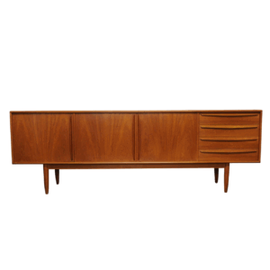 Danish Teak Sideboard with Bar Section By Bernhard Pedersen & Søn, 1960s