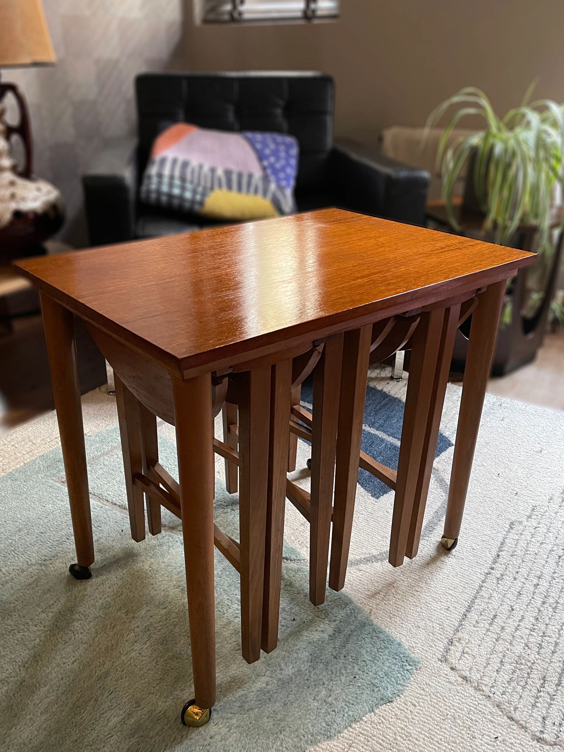 Vintage Nest Of 4 Teak Tables By Poul Hundevad For Novy Domov, 1960s