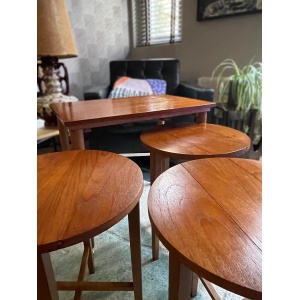 Vintage Nest Of 4 Teak Tables By Poul Hundevad For Novy Domov, 1960s