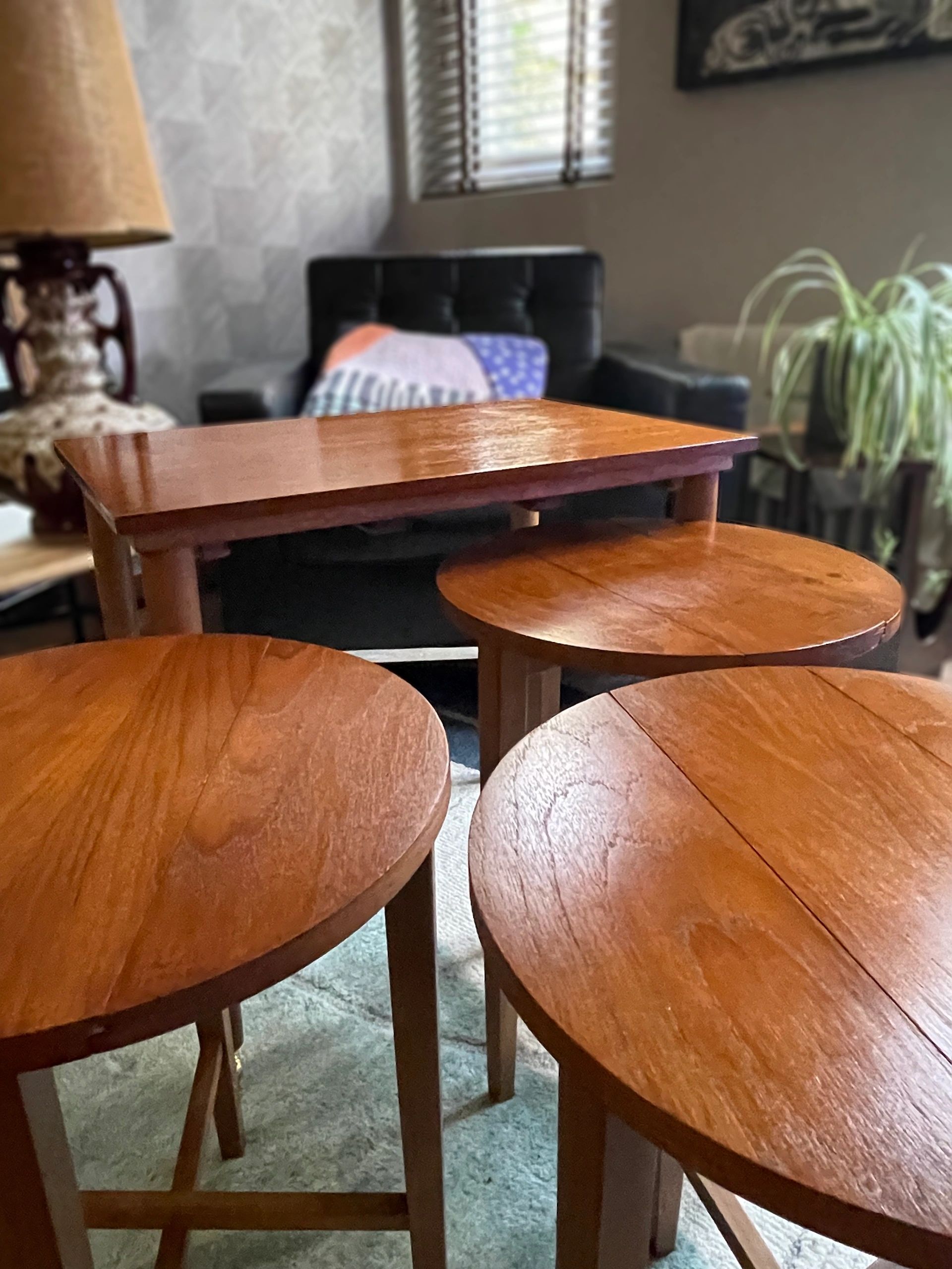 Vintage Nest Of 4 Teak Tables By Poul Hundevad For Novy Domov, 1960s