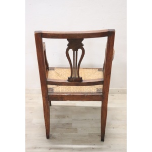 18th century antique rustic armchair