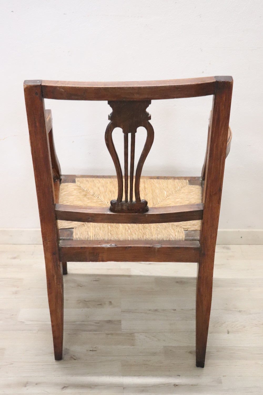18th century antique rustic armchair