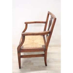18th century antique rustic armchair