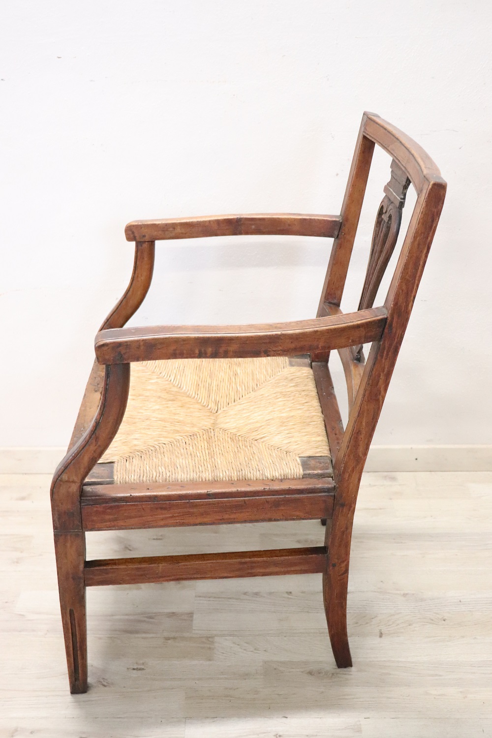 18th century antique rustic armchair