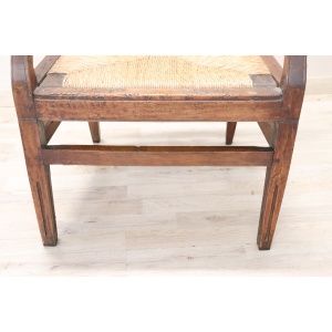 18th century antique rustic armchair