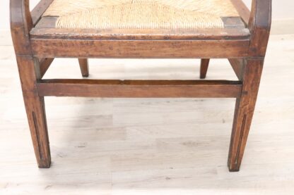 18th century antique rustic armchair - Image 8