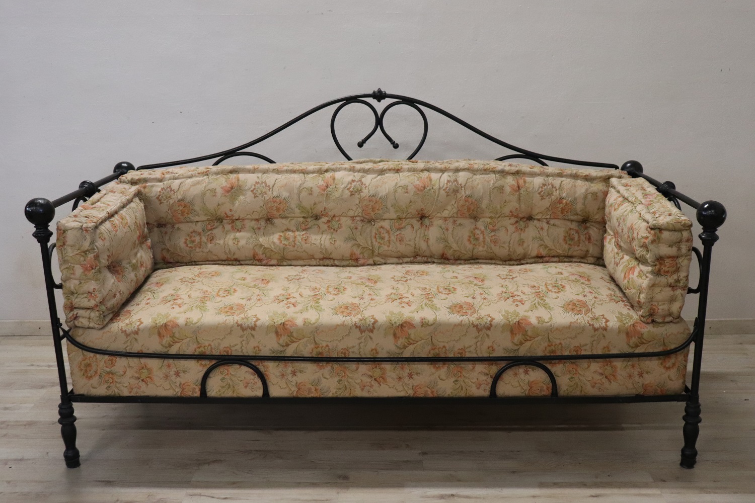 Antique iron sofa, late 19th century