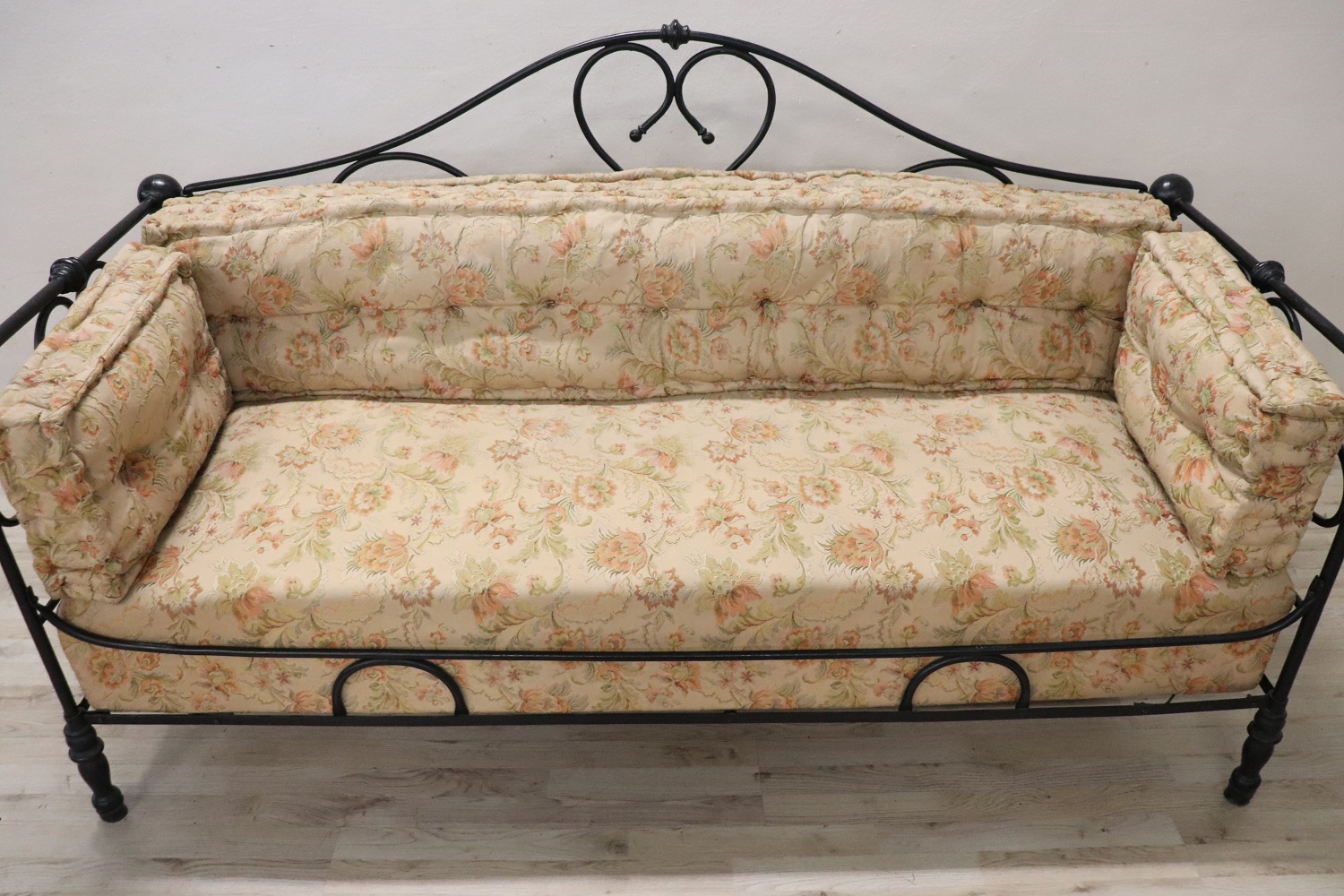Antique iron sofa, late 19th century