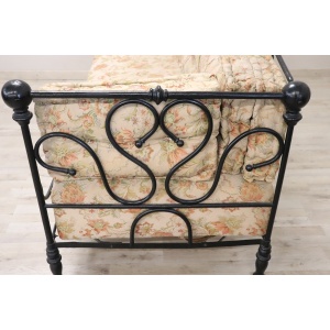 Antique iron sofa, late 19th century