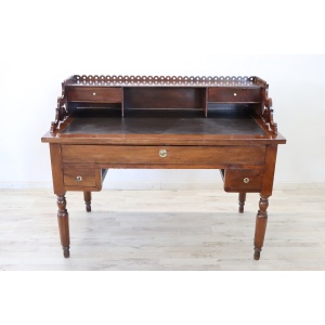 19th century antique walnut desk