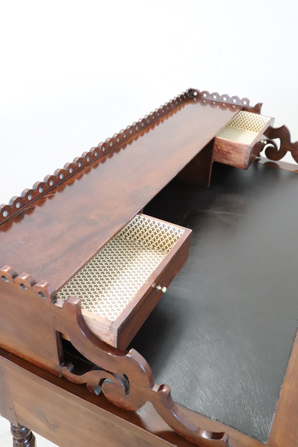 19th century antique walnut desk