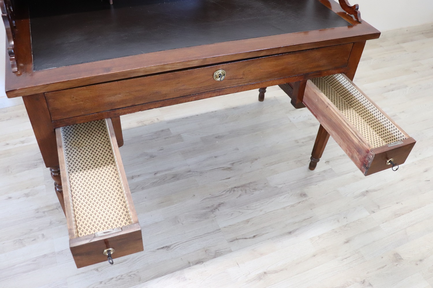 19th century antique walnut desk