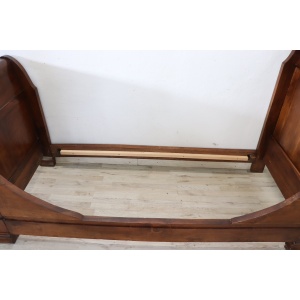 19th century antique solid walnut single bed