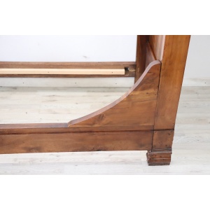 19th century antique solid walnut single bed