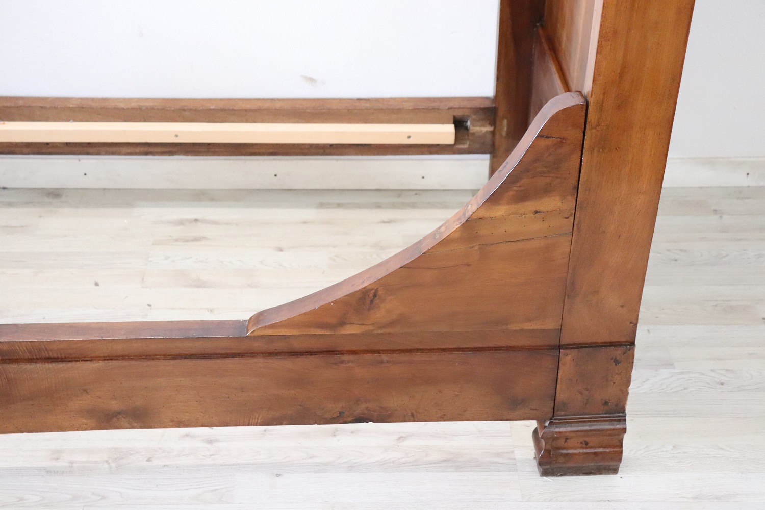 19th century antique solid walnut single bed