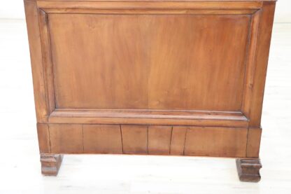 19th century antique solid walnut single bed - Image 9