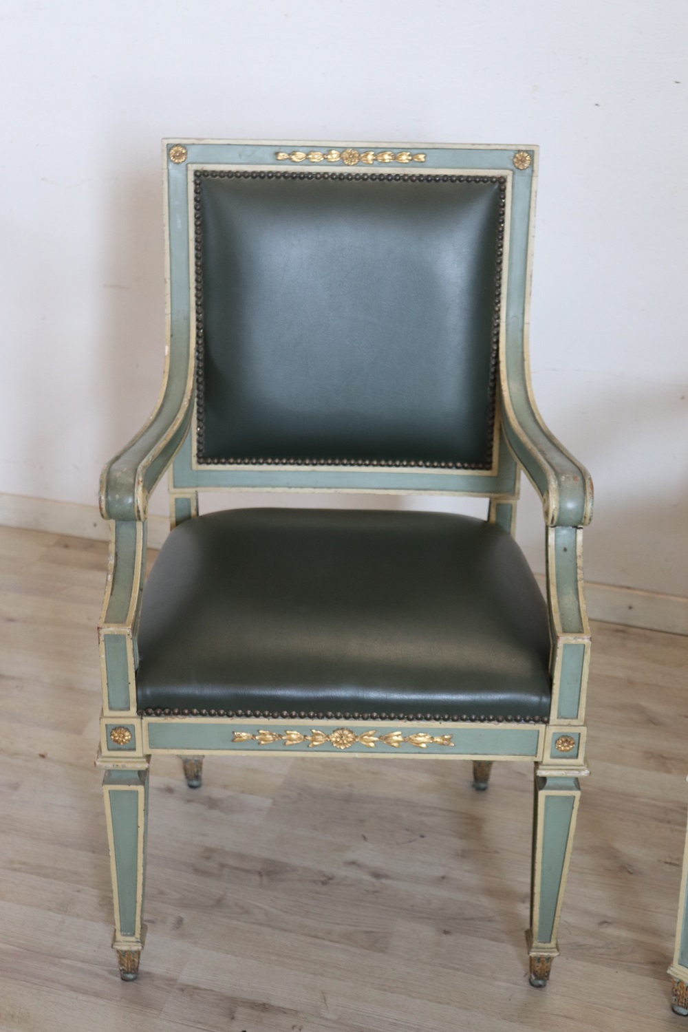 Pair of Louis XVI style armchairs