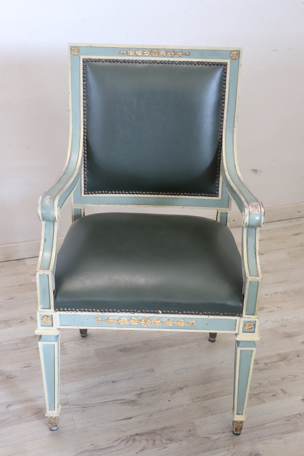 Pair of Louis XVI style armchairs