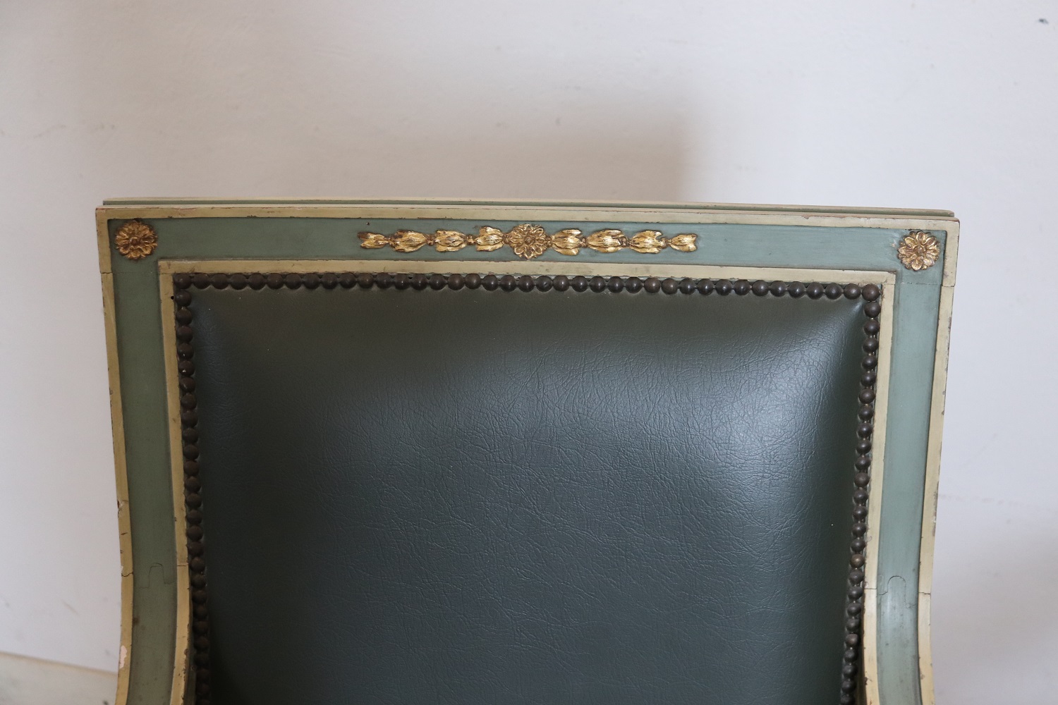 Pair of Louis XVI style armchairs